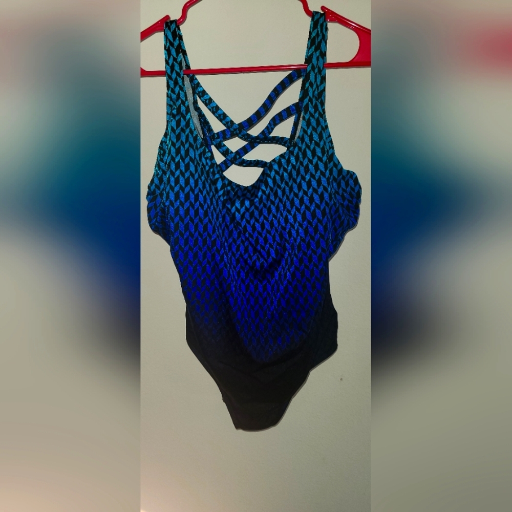 Blue and Black Women's Swimwear by Great Lengths swim
